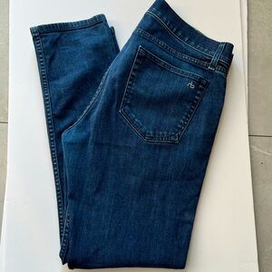 Rag & Bone Jeans Fit 2 Slim Leg Button-fly Indigo Size 33 (actual 36 x 30.5)